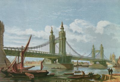 View of Chelsea New Bridge by P. N. Page